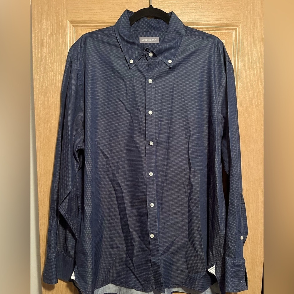 Men's Slim Fit Spread Collar Dress Shirt